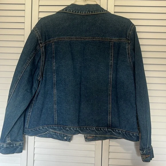 Bill Blass Vintage Dark Blue Denim Jeans PL Women’s Jacket - Picture 3 of 4